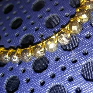 Gold Bead Bangle Bracelet